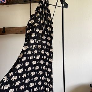 Halter style forever 21 dress elephant design